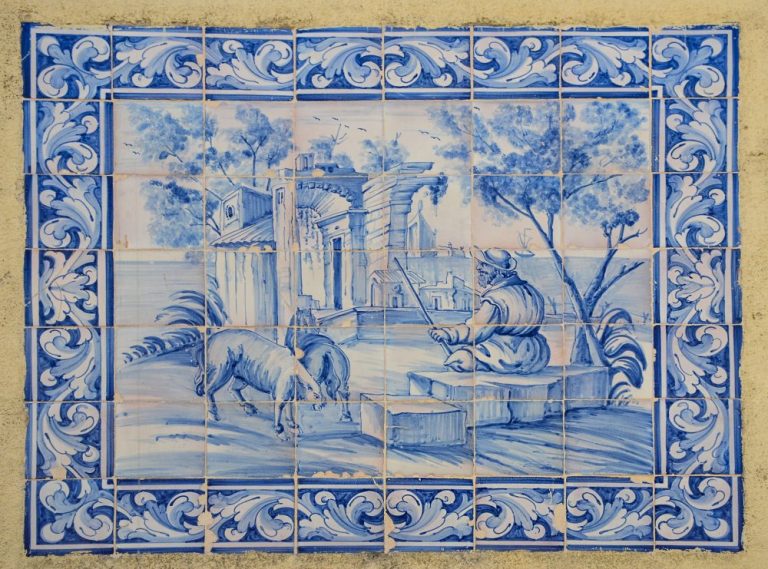 Detajl azulejos, Portugalska, bukolični motiv